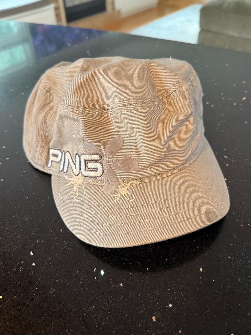 PING Golf Tan Floral Cadet Hat